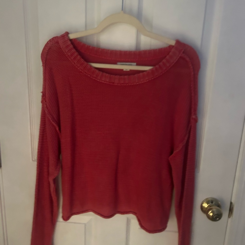 American Eagle Outfitters Coral Knit Sweater